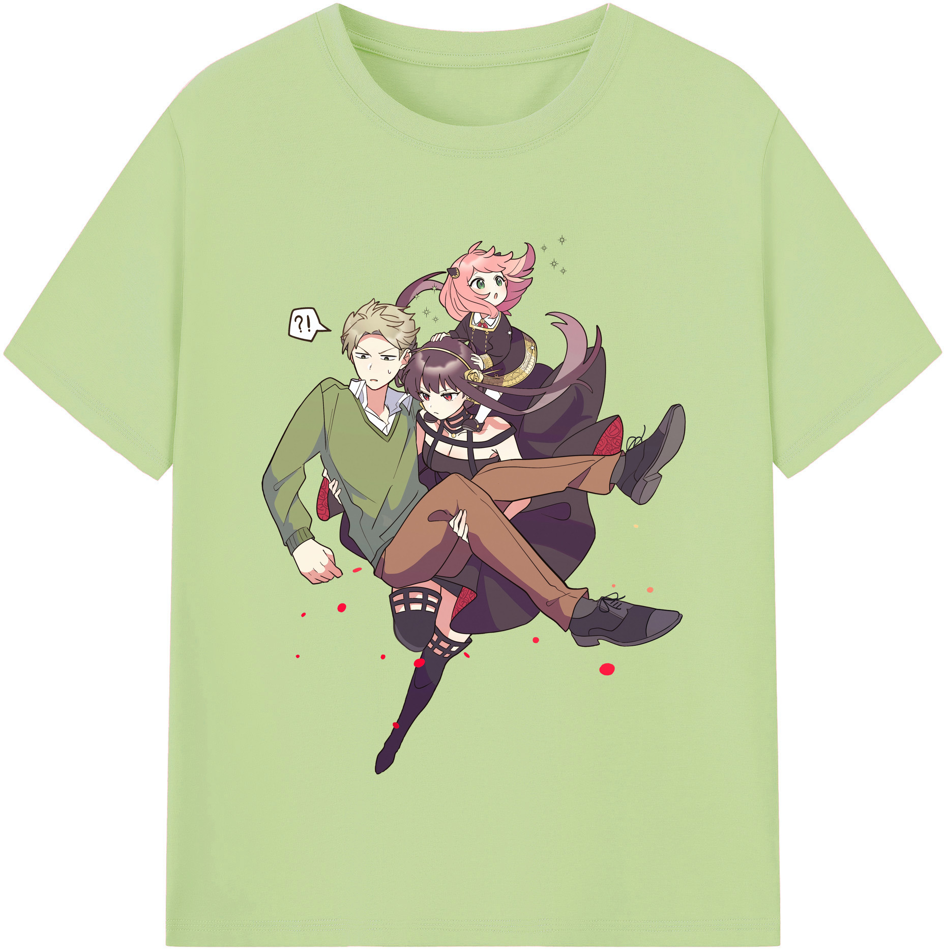（画像用） SPY×FAMILY间谍家家酒 綿100％半袖Tシャツ（フロントプリント）